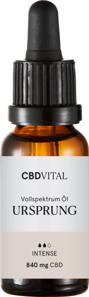 CBD Vollspektrum Öl URSPRUNG Intense zehn 20ml