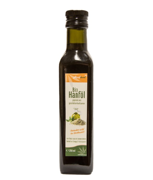 Bio Hanföl 250ml aus geschälten Hanfsamen