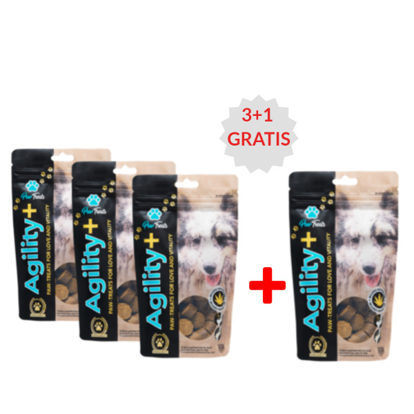 Agility+ CBD Snack 100g - Paw Treats 3+1 GRATIS