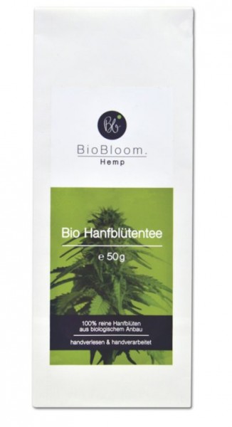 Bio Hanfblütentee Teesackerl 50g