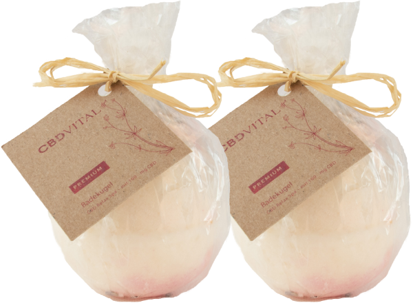 CBD Badekugeln - 2 Stück HANDMADE Badekugeln